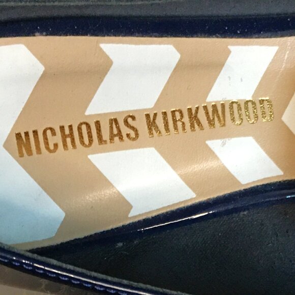 NICHOLAS KIRKWOOD "Beya" Blue Patent Leather Loafers **super rare patent color** - Picture 11 of 14